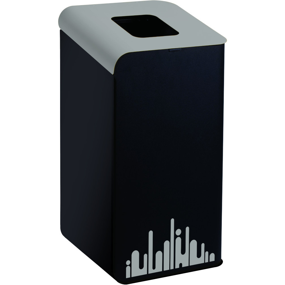 Grey Rubi EVO 80 L selective sorting bin: ideal for office and fast food waste bins. Practical and robust. Grey Rubi EVO 80 L selective sorting bin: ideal for office and fast food waste bins. Practical and robust.