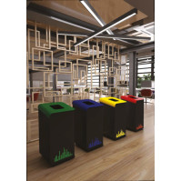 Designer waste garbage can for reception areas