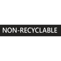 NON-RECYCLABLE Adhesive White English