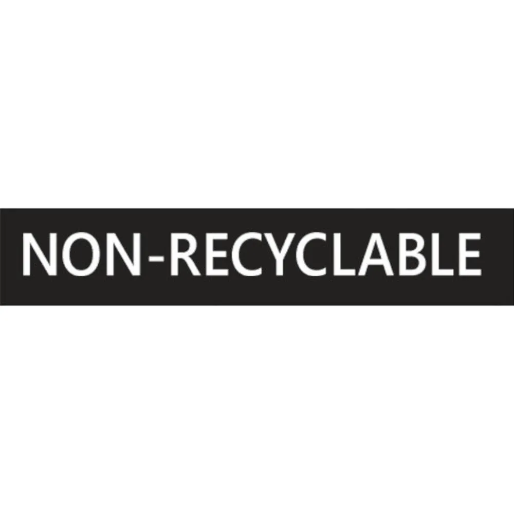 Nicht-recycelbarer Klebstoff Weiß Englisch Nicht-recycelbarer Klebstoff Weiß Englisch