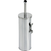 Wandmontierter Toilettenbürstenhalter aus Edelstahl für Hotelzimmer-WCs: praktisch und elegant. Ideal für einen modernen und minimalistischen Look.
