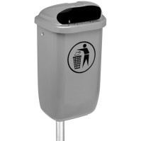 Wandmülleimer bietet 50 Liter praktischen und eleganten Stauraum.