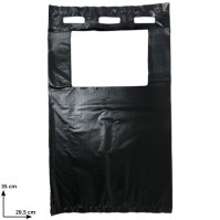 Practical green dispenser for dog waste bag refills available.