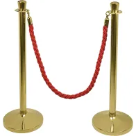 Titanbeschichteter Edelstahl-Markierungspfosten mit einem Durchmesser von 50 mm. Robust und langlebig, ist dieses Produkt ideal zum Markieren von Bereichen.