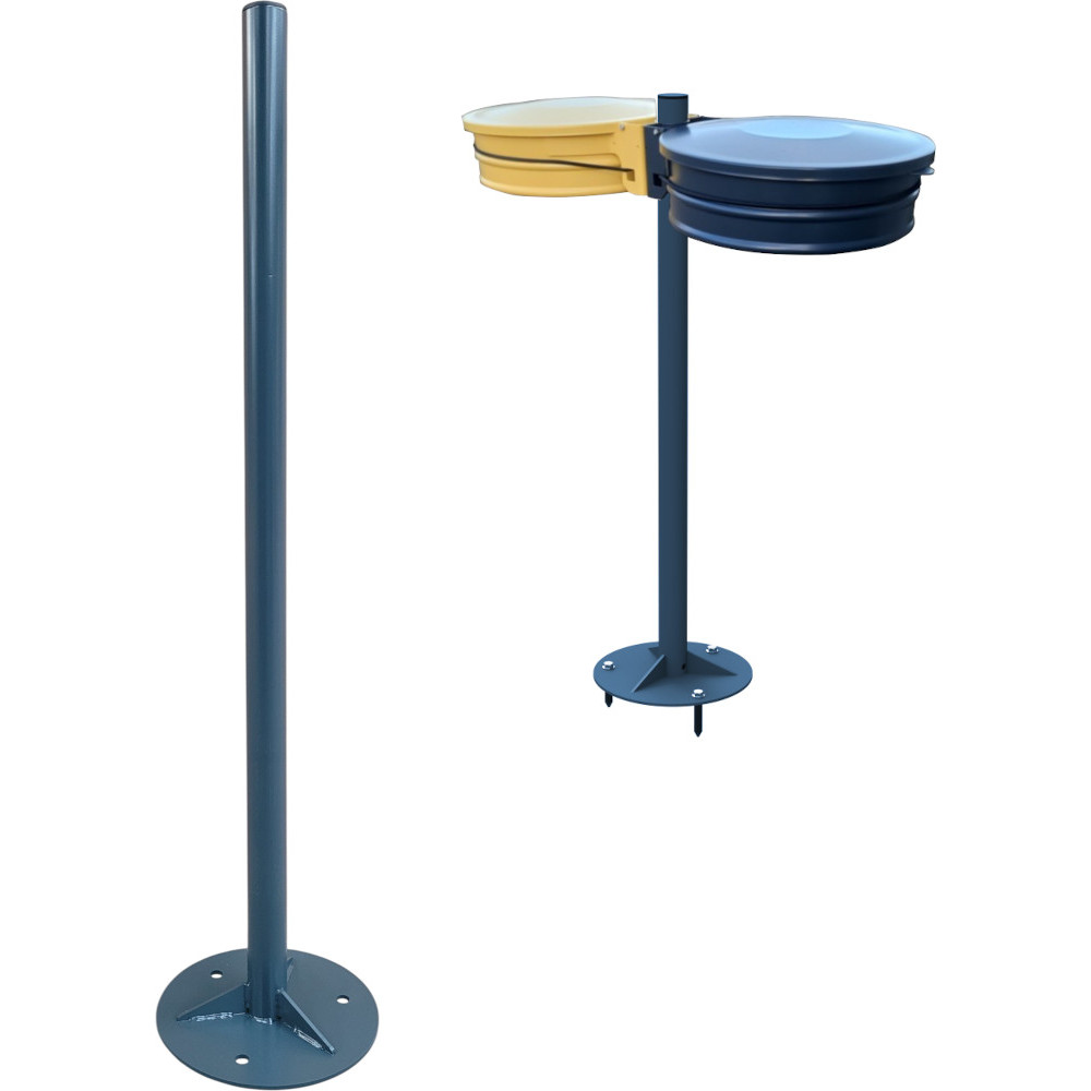 Cylindrical base post Ø50 for bin bag holder Cylindrical base post Ø50 for bin bag holder