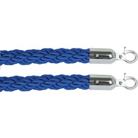 Cordon bleu with 2 shiny stainless steel hooks: Robust and elegant rope marking for durable use.