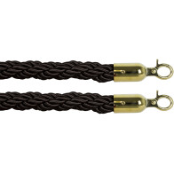 Black spectator marking ropes with 2 golden hooks