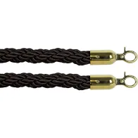 Black spectator marking ropes with 2 golden hooks