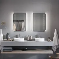 LED mirror point from the Stars series with a modern and delicate design. Perfect