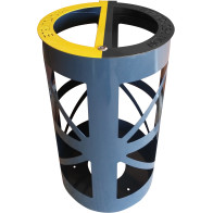 2 bin bags 60 litres bi-flow round security basket