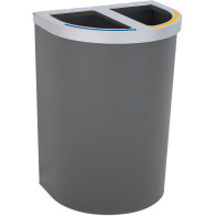 Nice multi-stream bin 65 litres 2 recycling zones