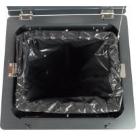 Durable and resistant basket made from recycled material.