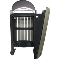 Practical park bin with front opening
