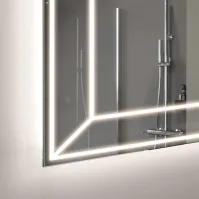 Decorative illuminated frame mirror