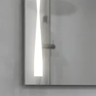 rectangular butterfly lighted mirror for bathroom
