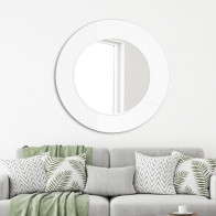 Scandinavian minimalist round mirror for chic wall decoration