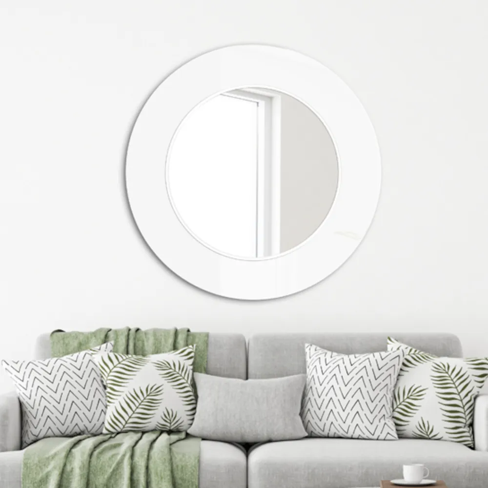 Scandinavian minimalist round mirror for chic wall decoration