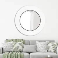 Scandinavian round mirror with available diameters Ø60 Ø70 Ø80 cm