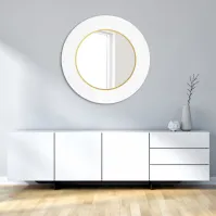 Scandinavian round mirror with many options available