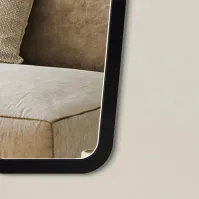 Scandinavian black frame mirror special shape elegant