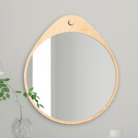 Oslo natural Nordic mirror with elegant special shape