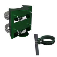 post fixing with dismantling-resistant bag support