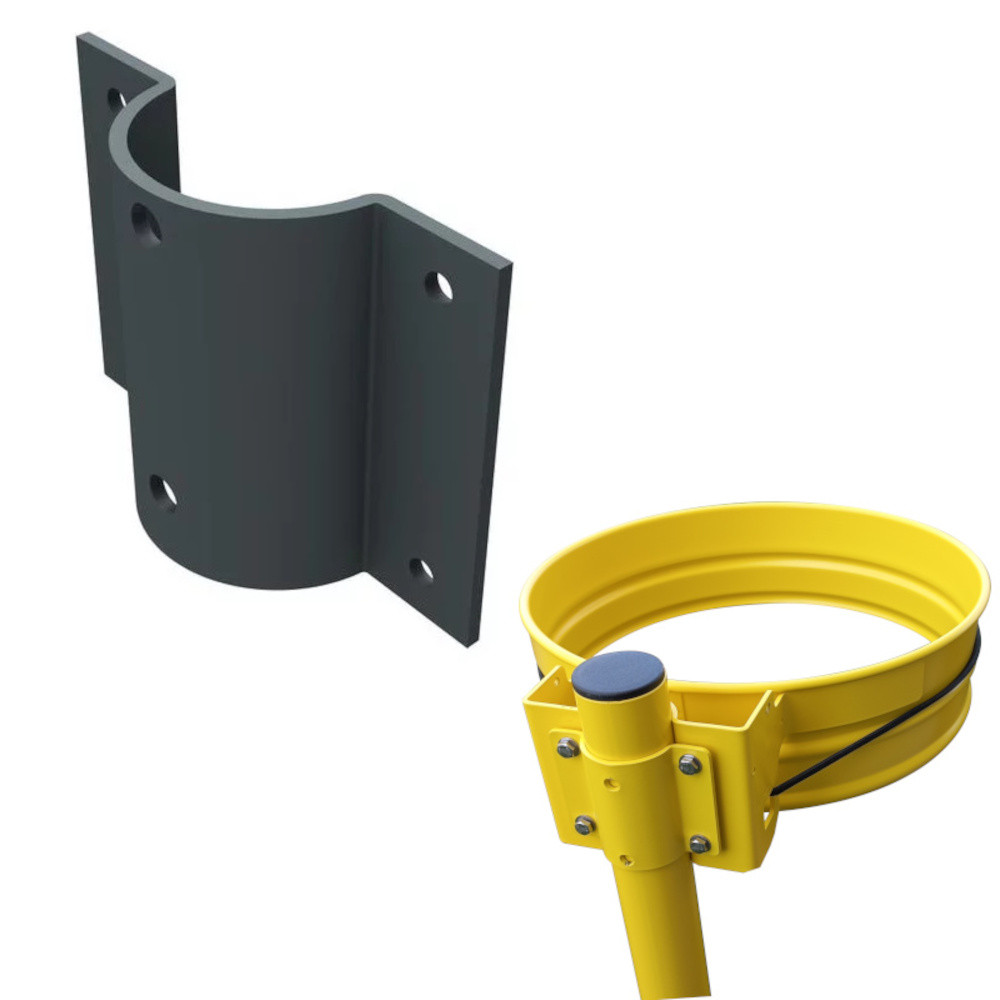 Piece adapted for fixing Ø50 mm tube on bin bag supports Piece adapted for fixing Ø50 mm tube on bin bag supports