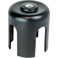 Black display adapter interface for stanchion posts