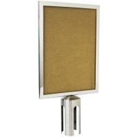 Stainless steel AISI 340 display adapter for marking post