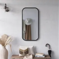 elegant and modern rectangular mirror mira black