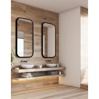 Rechteckiger Spiegel Mira Black elegant und modern