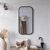 elegant and modern rectangular mirror mira black