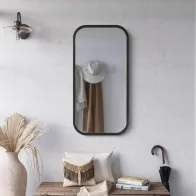 Rechteckiger Spiegel Mira Black elegant und modern