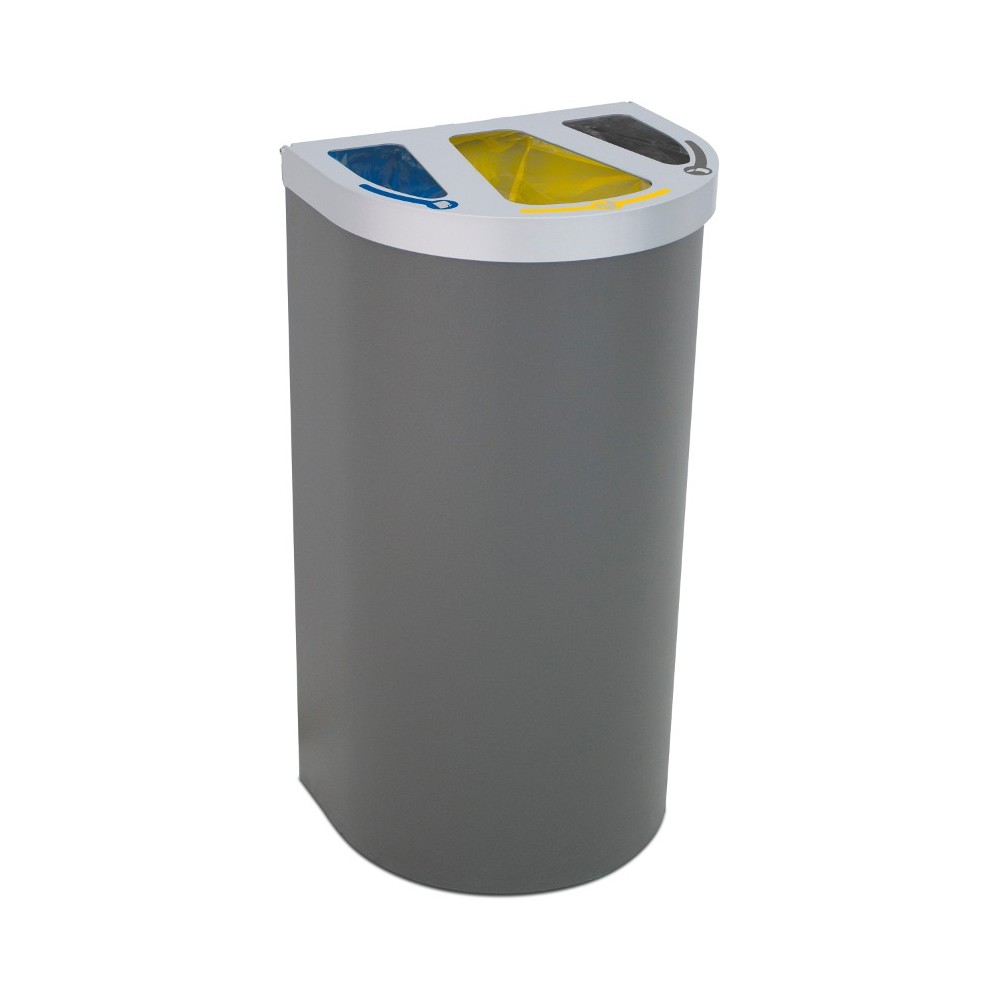 Nice multi-stream bin 95 litres 3 recycling zones Nice multi-stream bin 95 litres 3 recycling zones