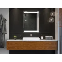 LED single door bathroom cabinet