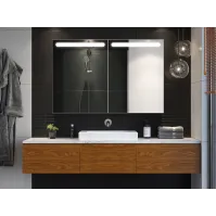 mirror cabinet with light strips custom dimensions