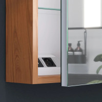 LED-Spiegelschrank nach Maß mit 2 bis 4 Regalen