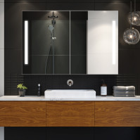 maßgefertigter eleganter und moderner LED-Spiegelschrank
