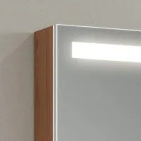 Custom-made LED mirror cabinet with direct connection