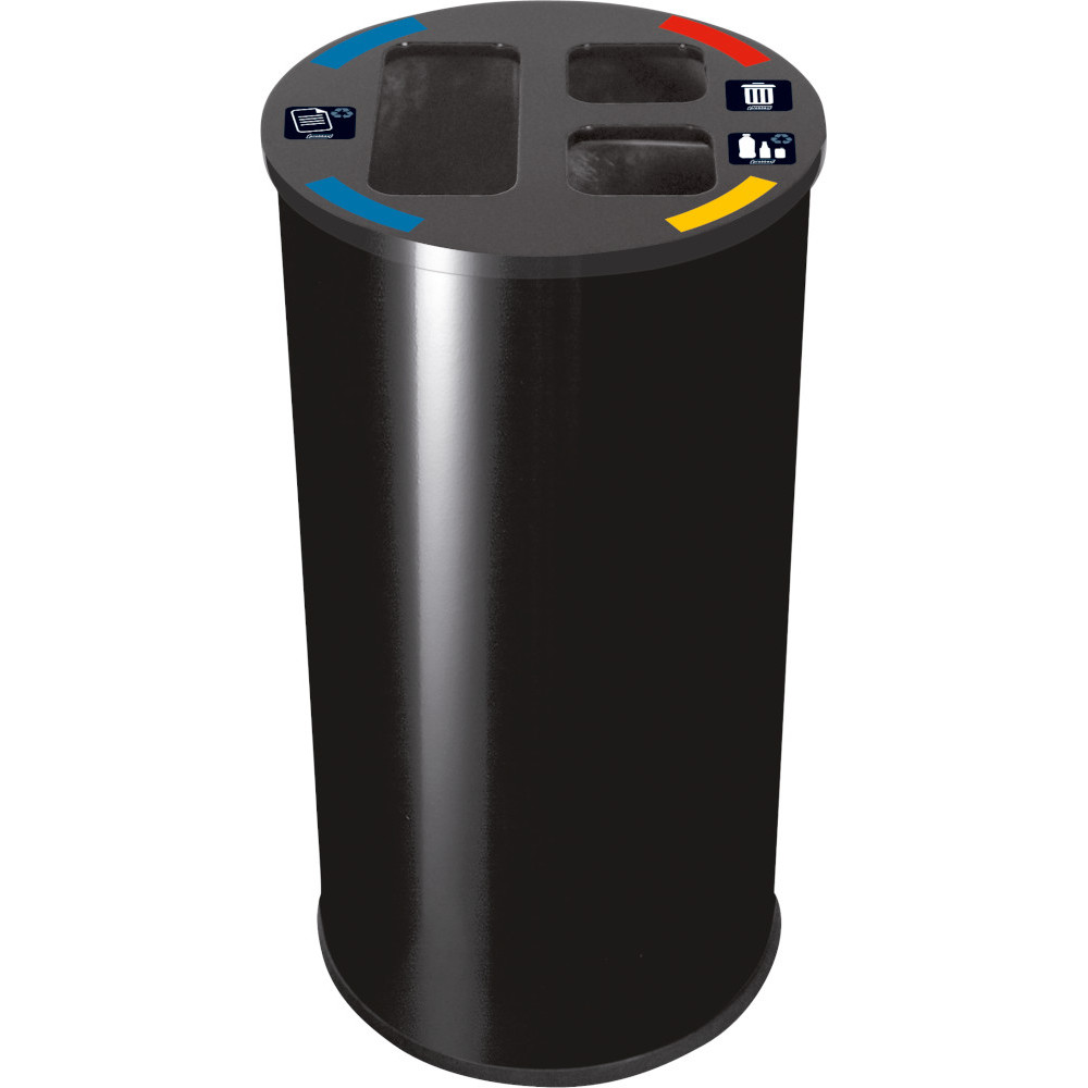 selective sorting bin 2 black round practical bins selective sorting bin 2 black round practical bins