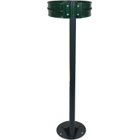 grüner Müllsackhalter, ideal für Parks