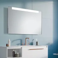 Mirror bathroom LED top lighting