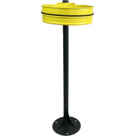 yellow crown bin support for practical post