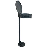 green Vigipirate bin for parks in robust steel