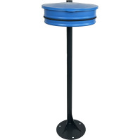 blue metal lid for practical hoop bin