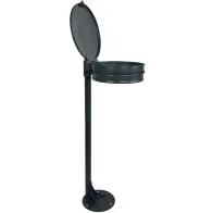 Grey manganese bin bag holder for urban park