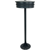 Grey lid matching crown for street bin bag holder