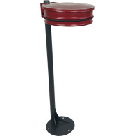 Red manganese durable park bin bag holder