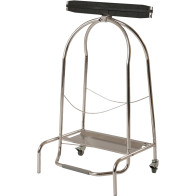 Edelstahl-Sackhalter 110L Räder Froschmaulöffnung