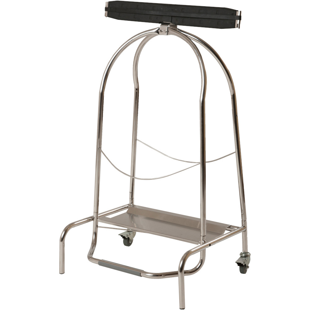 Edelstahl-Sackhalter 110L Räder Froschmaulöffnung Edelstahl-Sackhalter 110L Räder Froschmaulöffnung